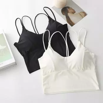Женский бесшовный бюстгальтер из ледяного шелка с красивой спинкой, женский тонкий бюстгальтер на бретельках, топ на груди One Size
