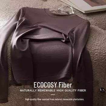 Женский бесшовный топ из шелка Mulberry с длинными рукавами Tangge - мягкая, эластичная, легкая и теплая рубашка с круглым вырезом M