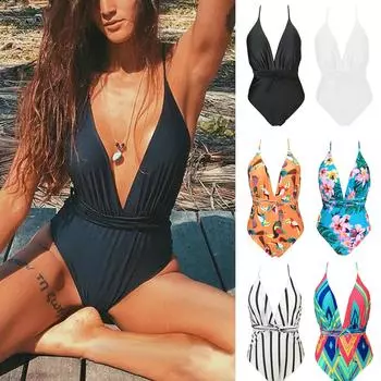 Женский бикини с мягкой подкладкой, бюстгальтер пуш-ап, бандажный купальник, пляжная одежда, купальный костюм XL чёрный