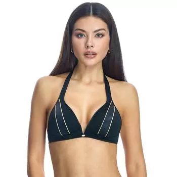 Женский бикини-топ с бретелькой через шею W241705 40-85 B чёрный