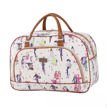 Женский большой чемодан из полиуретана 20 л Ladies Stripes