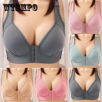 Женский большой размер без стального кольца, тонкий срез, простой и удобный бюстгальтер для полных, непровисающее нижнее белье со сборками 44/100C