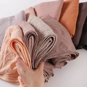 Женский большой размер однотонный хлопковый вискозный хиджаб шарф дамские высококачественные накидки и шали мусульманская повязка на голову исламский тюрбан 180*90 см