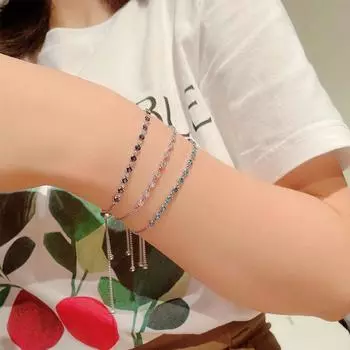 Женский браслет 2022, новая модель, полная бриллиантов и супер сверкающих драгоценных камней для девочек, элитный холодный свет, роскошный нишевый летний изысканный подарок 16CM