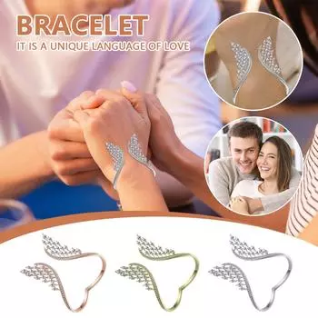 Женский браслет «Ангел» Браслет из сплава Браслет для помолвки и свадьбы Женский браслет One Size золотой