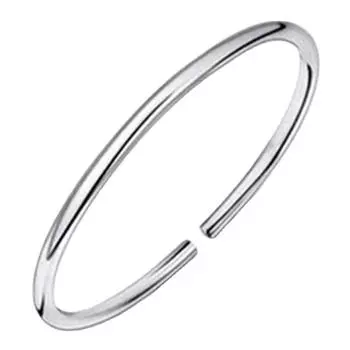 Женский браслет Браслет с гладким лицом Модные посеребренные украшения Однотонный глянцевый легкий браслет для тела Корейское издание для мужчин и женщин Adjustable size