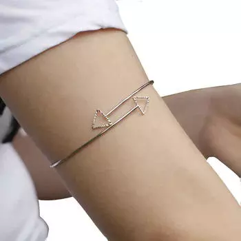 Женский браслет-цепочка на плечо, манжета, ювелирные изделия серебряный