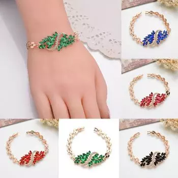 Женский браслет-цепочка с павлином для девочек, браслет-манжета, ювелирный подарок