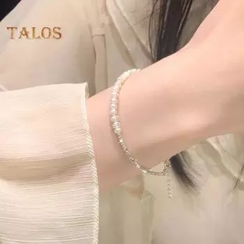 Женский браслет Искусственный жемчуг Нерегулярный сплав Срез камня Цвета Соответствия Полированный Покупки Работа Вечеринка Свидание Цепочка на запястье Женские украшения A