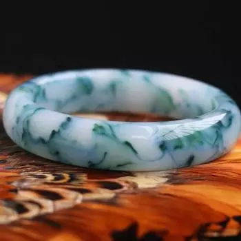 Женский браслет из натурального ледяного семени, плавающий браслет из золотой проволоки цвета Синьцзян-Гоби, подарок на День матери с подарочной коробкой 54MM