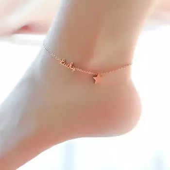 Женский браслет из нержавеющей стали, браслет Lucky Star