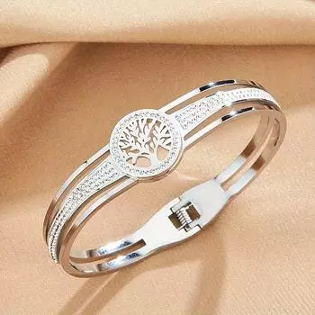 Женский браслет из нержавеющей стали «Древо жизни»