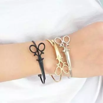 Женский браслет из нержавеющей стали, регулируемый браслет для парных украшений 1PC золотой