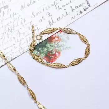 Женский браслет из стерлингового серебра S925 с полым узором в стиле ретро в стиле ретро 20CM