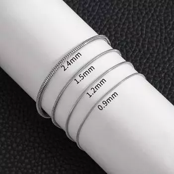 Женский браслет из змеиной кости, цепочка из титановой стали, полированный, хип-хоп, индивидуальный, своими руками, на запястье C серебряный