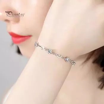 Женский браслет контрастного цвета, фиолетовый, со стразами, регулируемый размер, длина, медное запястье, ювелирное украшение, подарок на день рождения, годовщину, особый случай синий