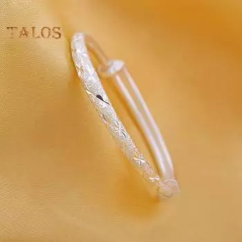 Женский браслет медно-серебристого цвета, изогнутый, регулируемый, гладкий, полированный, с блеском, на запястье, подарок на годовщину дня рождения, легкий браслет C