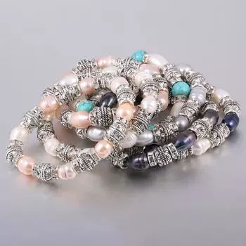 Женский браслет, модный стиль, браслет с искусственными бусинами для свадебного платья, одежды, ювелирных аксессуаров 19cm