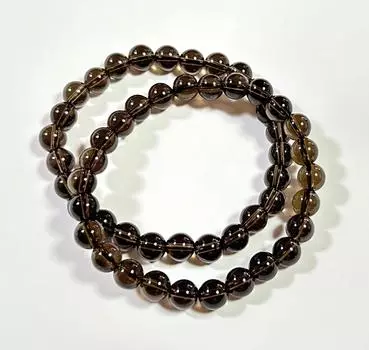 Женский браслет Мужской браслет Браслет из дымчатого кварца Браслет из кристаллов 4 мм 6 мм 8 мм 10 мм 12 мм 8 4MM