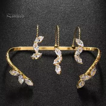 Женский браслет на ладонь из сплава, витой, сверкающий, в форме листа, со стразами, регулируемая посадка, подходит для большинства размеров пальцев, украшения для свадебной вечеринки серебряный