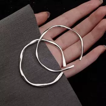 Женский браслет-открытие, простой стиль, регулируемый, гладкий, полированный, медный, нестандартные украшения на запястье