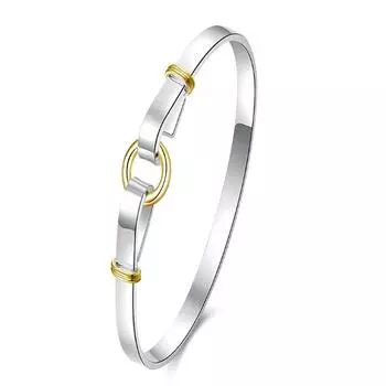 Женский браслет посеребренный открытый браслет мода мода цветовое разделение O браслет ювелирные изделия