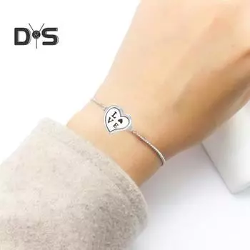 Женский браслет регулируемый размер сердце полое украшение ароматерапия аромат диффузор браслет ювелирные изделия аксессуар H