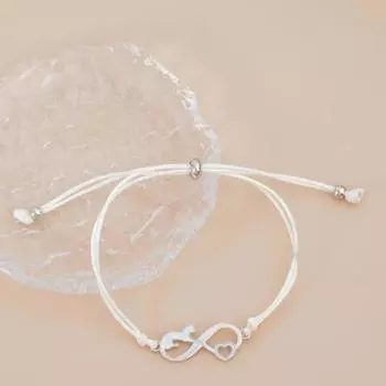 Женский браслет с каплями масла, плетеный регулируемый мягкий браслет ручной работы с сердечком, черная кошка, подвеска, веревка чёрный