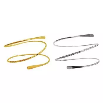 Женский браслет с открытыми регулируемыми слоями, гальваническим покрытием, однотонный, полированный, из трех нержавеющих легких, легкий панк-хип серебряный