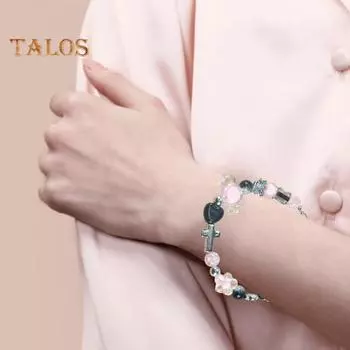 Женский браслет с подвеской в виде нескольких форм, регулируемая длина, удлиненная длина, кисточки, бусины, искусственный жемчуг, искусственный кристалл, браслет на запястье, праздничный подарок для девочек 5