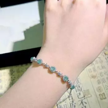 Женский браслет с синим кубическим цирконием, регулируемый, с увеличенной длиной, из сплава «морская звезда», круглые бусины, украшения для выпускного вечера, повседневные синий