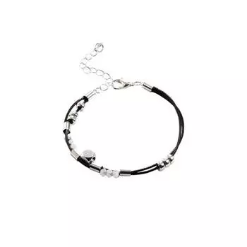 Женский браслет с удлиненной регулируемой подвеской, двухслойная геометрическая цепочка, зажим для лобстера в холодном стиле