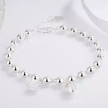 Женский браслет Two Worlds Huan Round Bead, небольшой свежий и простой браслет Lotus Pod Beaded Jewelry