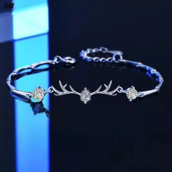 Женский браслет Yilu Youyou из стерлингового серебра 925 пробы с муассанитом в форме груши, цвет D, муассанит, новинка 2022, браслет с кристаллами Adjustable size