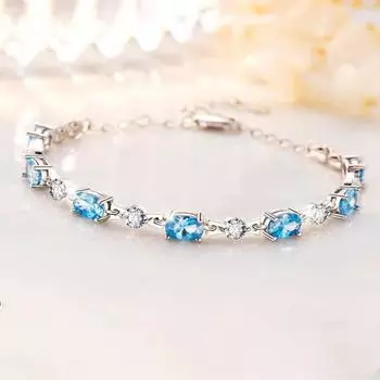 Женский браслет Yousheng, контрастный цвет, фиолетовый, искусственный кристалл, регулируемый размер, длина, медное запястье, ювелирное украшение, подарок на день рождения, годовщину, особый случай фиолетовый