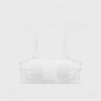 Женский бюстгальтер без бретелек Нескользящий Уменьшающий грудь Предотвращающий провисание Ультратонкий бюстгальтер-бандо для больших размеров 32/70BC