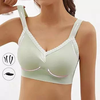 Женский бюстгальтер без косточек, бесшовный жилет, спортивные бюстгальтеры, бюстгальтер для грудного вскармливания для беременных, бюстгальтеры пуш-ап, нижнее белье для беременных и сна M розовый