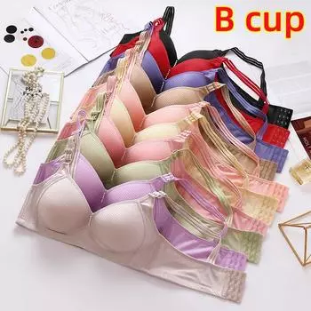 Женский бюстгальтер без стального кольца, тонкая чашка, мягкое нижнее белье, чашка B 36/80B синий