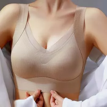 Женский бюстгальтер больших размеров, антипровисающий, бесшовный сетчатый женский бюстгальтер, бюстгальтер для большой груди, нижнее белье с полной чашкой для женщин L чёрный