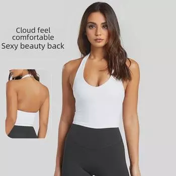 Женский бюстгальтер для йоги 2024 года с высокой ударопрочностью — красивая завязка на спине, защита от провисания, ударопрочная поддержка для фитнеса. Extra Large