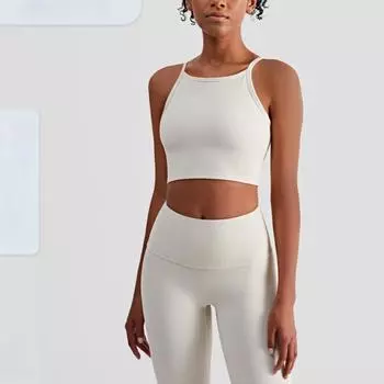 Женский бюстгальтер для йоги с тонкими бретелями, красивой спиной, майкой, антибликовым покрытием, спортивный бюстгальтер S чёрный