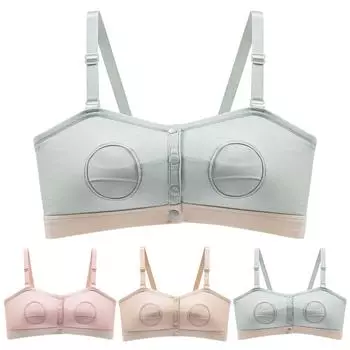 Женский бюстгальтер для кормления грудью с пряжкой спереди и вкладышем для сцеживания без помощи рук, скрытый бюстгальтер для кормления грудью XL