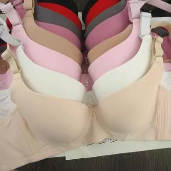 Женский бюстгальтер гладкий тонкий регулируемый бюстгальтер пуш-ап с четырьмя пуговицами женский бюстгальтер-бралетт 40/90D