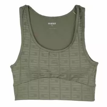 Женский текстурированный бюстгальтер с круглым вырезом GUESS XS синий