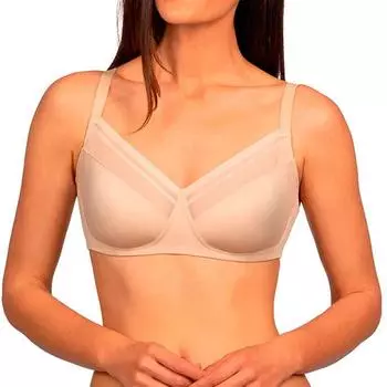 Женский бюстгальтер из микрофибры New Fit с беспроводным креплением APP05X8 95 COPA D бежевый