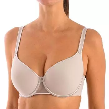 Женский бюстгальтер из микрофибры SARA на косточках и с мягкими чашками. 95 COPA D коричневый