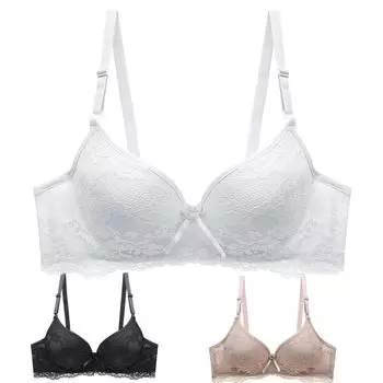 Женский бюстгальтер, кружевное перспективное твердое нижнее белье, нижнее белье, бюстгальтер 34A белый