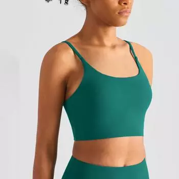 Женский бюстгальтер на бретельках, беспроводной бюстгальтер, собранное нижнее белье с эффектом пуш-ап, удобный топ на бретельках, бюстгальтер, летний спортивный жилет для йоги 4