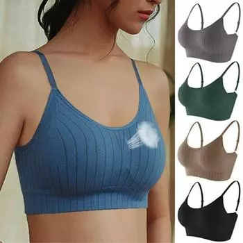 Женский бюстгальтер пуш-ап, эластичный бюстгальтер со сборками, универсальное нижнее белье, бесшовный бюстгальтер, беспроводное нижнее белье One size зелёный