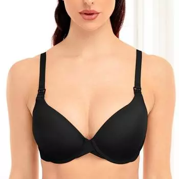 Женский бюстгальтер Push Up на косточках 32DDD чёрный